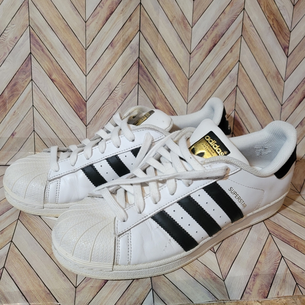 adidas Superstar Sneakers Color: White/Black Men's Size 9